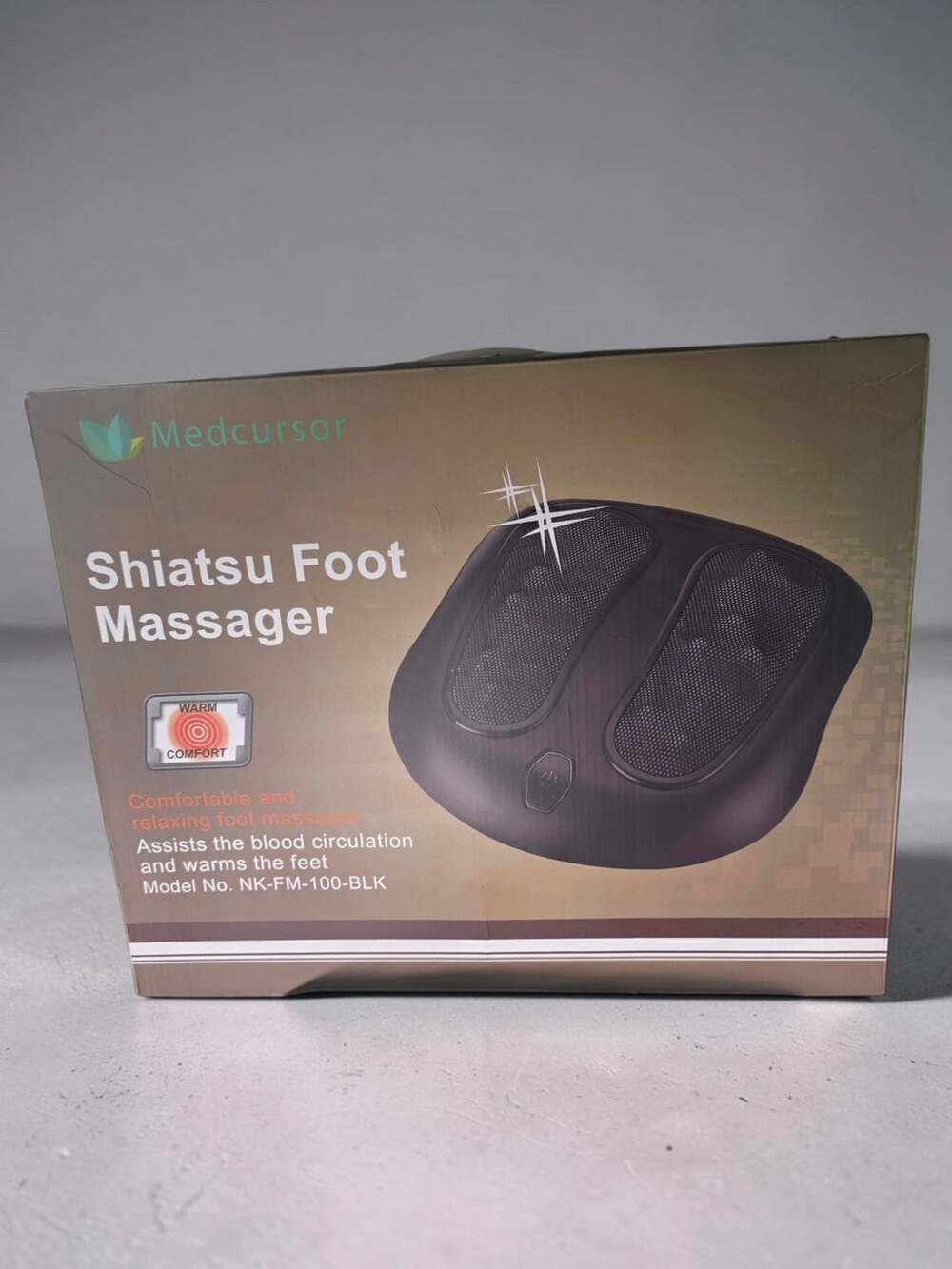 Medcursor Shiatsu Foot Massager Model NK-FM-100-BLK